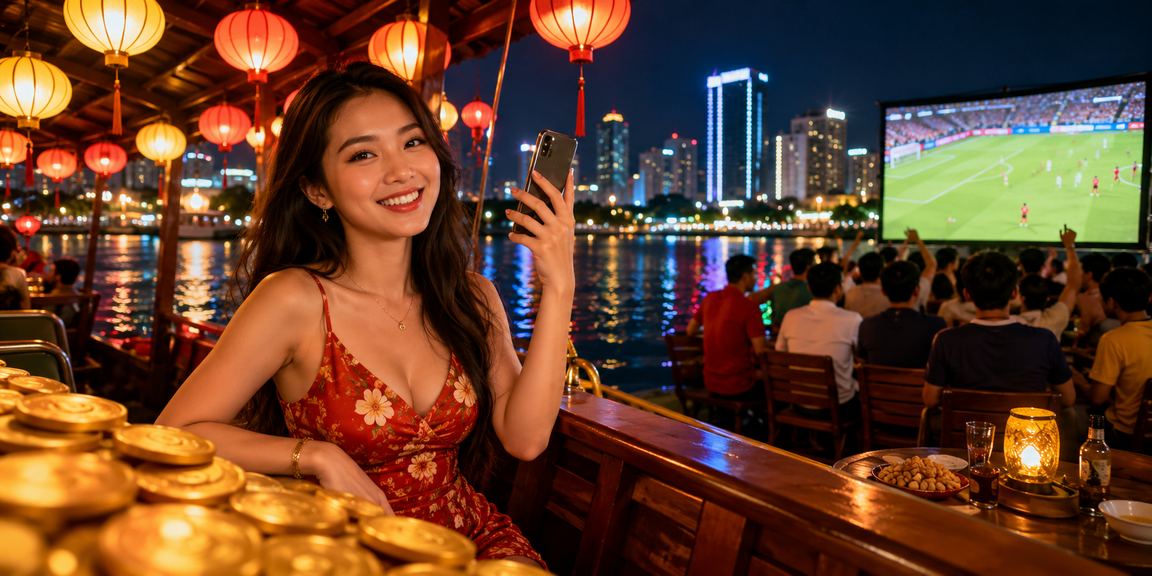 Người dùng Hà Nội theo dõi bóng đá và tích điểm VIP qua cá cược thể thao tại chợ đêm